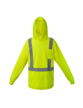 Lime Hooded Long Sleeve...
