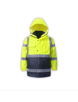 High Viz Parka and Body Warmer