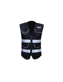 Premium Black Safety Vest